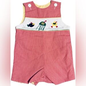 Wish UPON A STAR NWOT Smocked ocean nautical submarine fish boys 18 Month beach